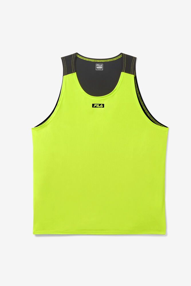 Fila T-Shirt Herre Lysegrøn Interval Tank KCL-824076